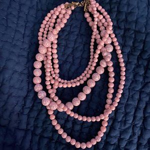 Pink multi layered necklace